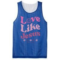 Love Like Jesus Religious God With Words On Back Mesh Reversible Basketball Jersey Tank