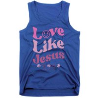 Love Like Jesus Religious God With Words On Back Tank Top