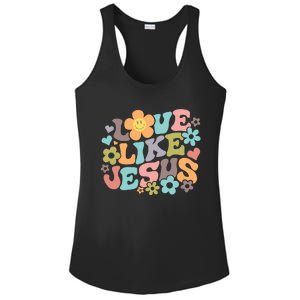 Love Like Jesus Religious Gifts Bible Verse Ladies PosiCharge Competitor Racerback Tank