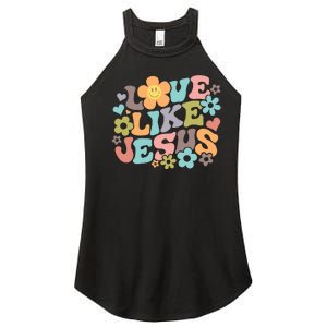 Love Like Jesus Religious Gifts Bible Verse Women's Perfect Tri Rocker Tank