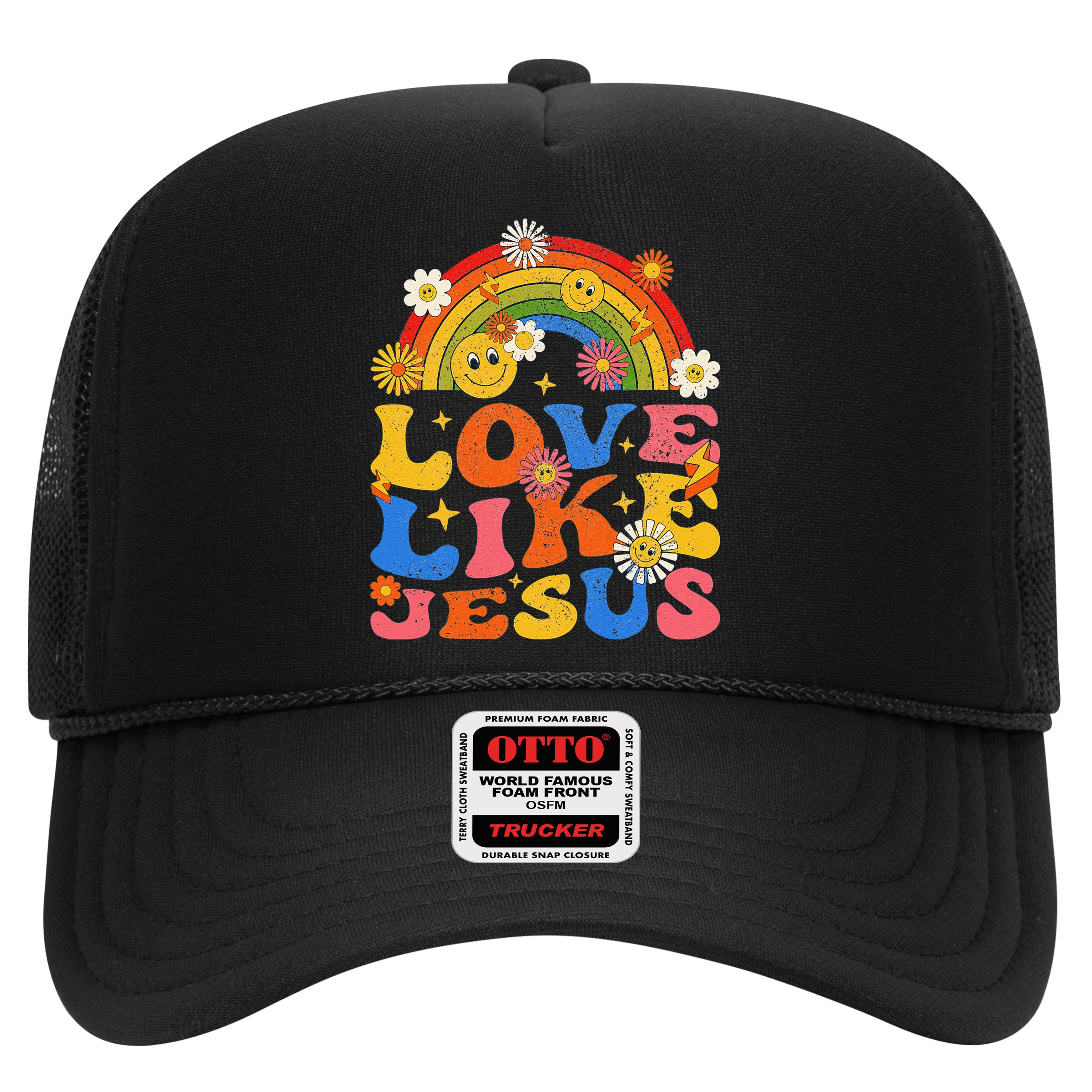 Love Like Jesus Positive Catholic Preppy Retro Christian Hat