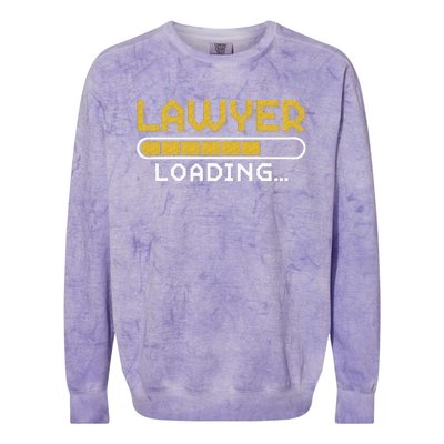 Lawyer Loading Judge Law Justice Attorney Lawyer Colorblast Crewneck Sweatshirt