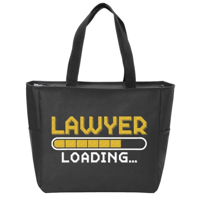 Lawyer Loading Judge Law Justice Attorney Lawyer Zip Tote Bag