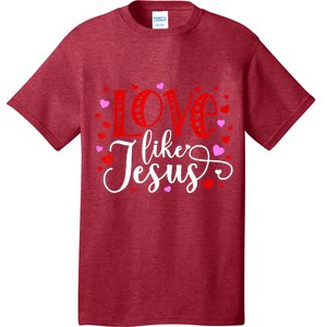 Love Like Jesus Valentines Day Hearts T-Shirt