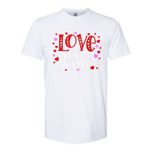 Love Like Jesus Valentines Day Hearts Softstyle CVC T-Shirt