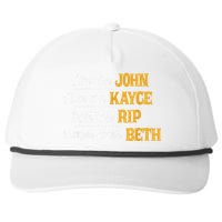 Live Like John Love Like Kayce Fight Like Rip Snapback Five-Panel Rope Hat