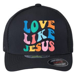 Love Like Jesus Graphic Tee Flexfit Unipanel Trucker Cap