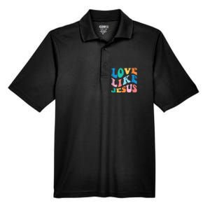 Love Like Jesus Graphic Tee Men's Origin Performance Pique Polo