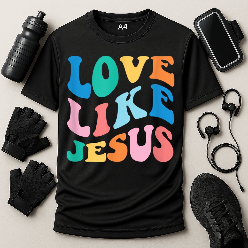 Love Like Jesus Graphic Tee Cooling Performance Crew T-Shirt