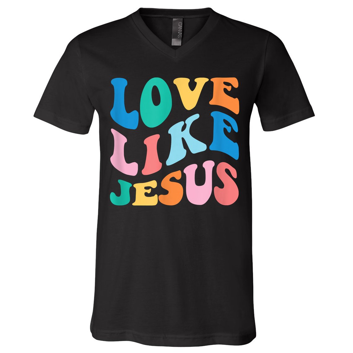 Love Like Jesus Graphic Tee V-Neck T-Shirt
