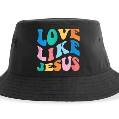 Love Like Jesus Graphic Tee Sustainable Bucket Hat