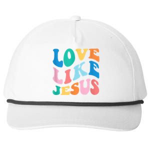 Love Like Jesus Graphic Tee Snapback Five-Panel Rope Hat