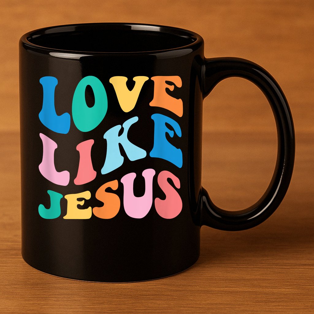 Love Like Jesus Graphic Tee 11oz C Handle Ceramic Mug