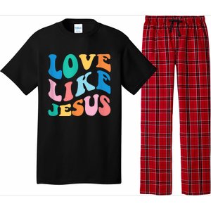 Love Like Jesus Graphic Tee Pajama Set