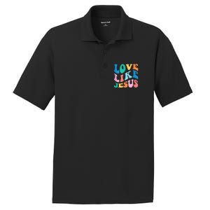 Love Like Jesus Graphic Tee PosiCharge RacerMesh Polo