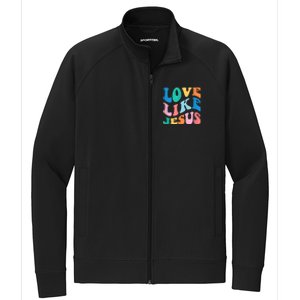 Love Like Jesus Graphic Tee Stretch Full-Zip Cadet Jacket