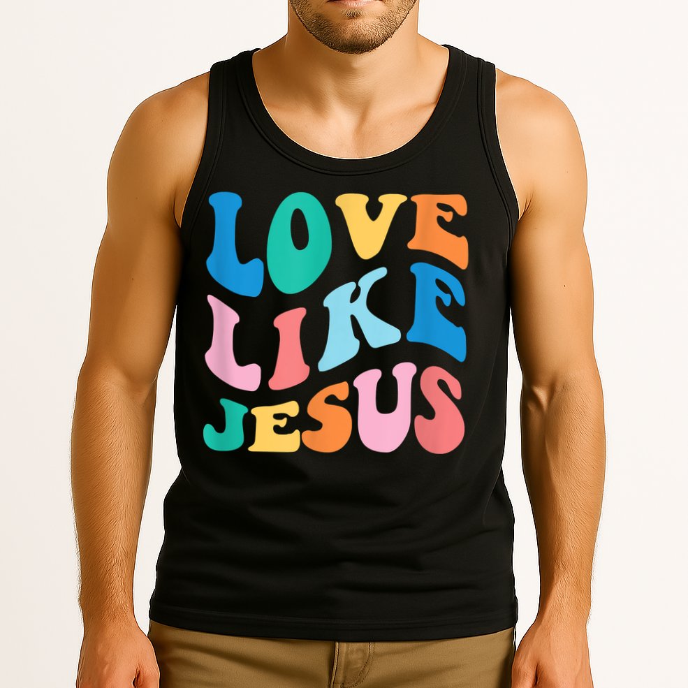 Love Like Jesus Graphic Tee Tank Top