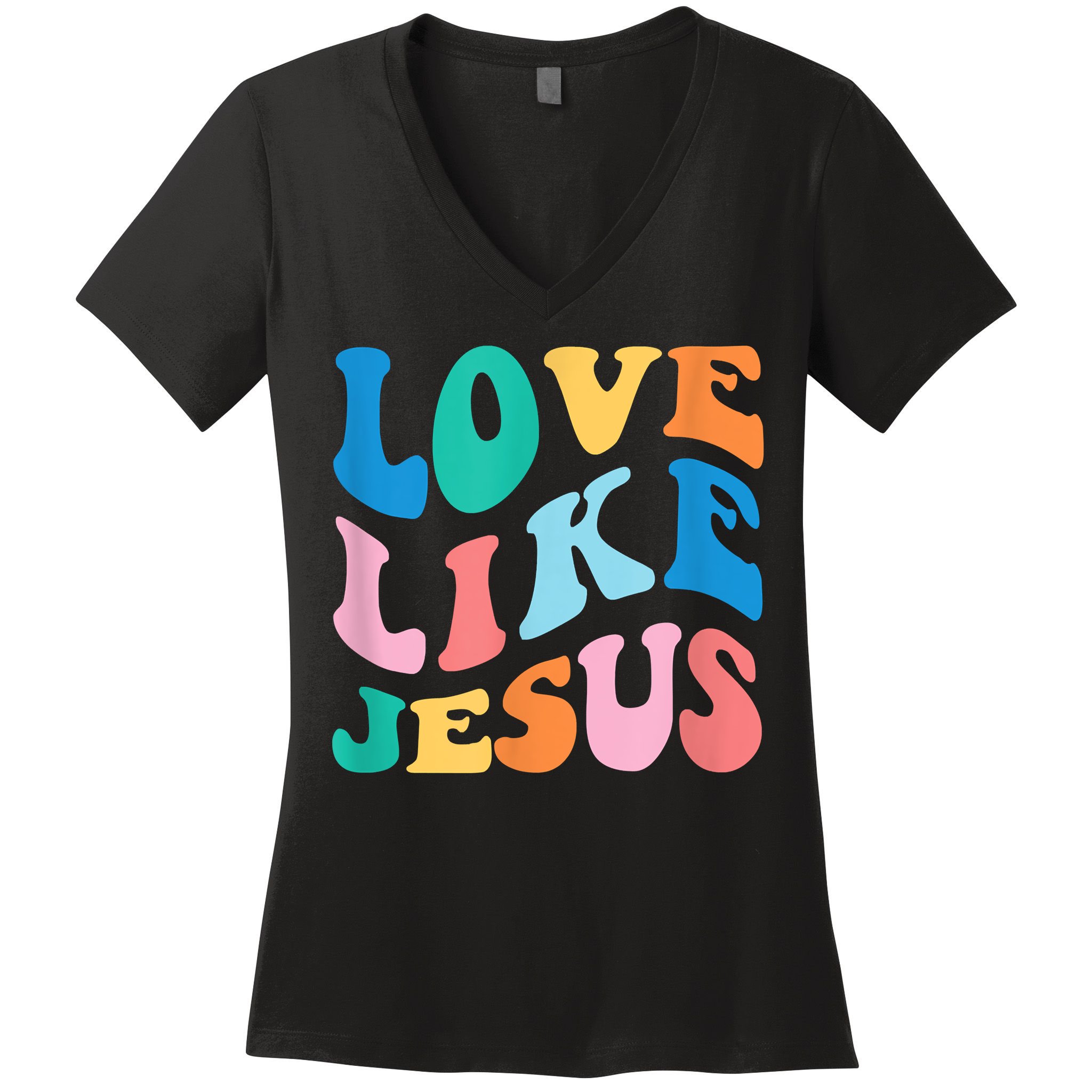 Love Like Jesus Graphic Tee Women's V-Neck T-Shirt