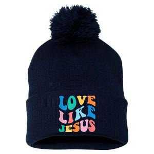 Love Like Jesus Graphic Tee Pom Pom 12in Knit Beanie