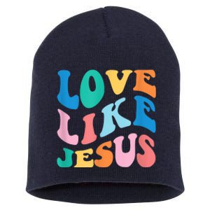 Love Like Jesus Graphic Tee Short Acrylic Beanie