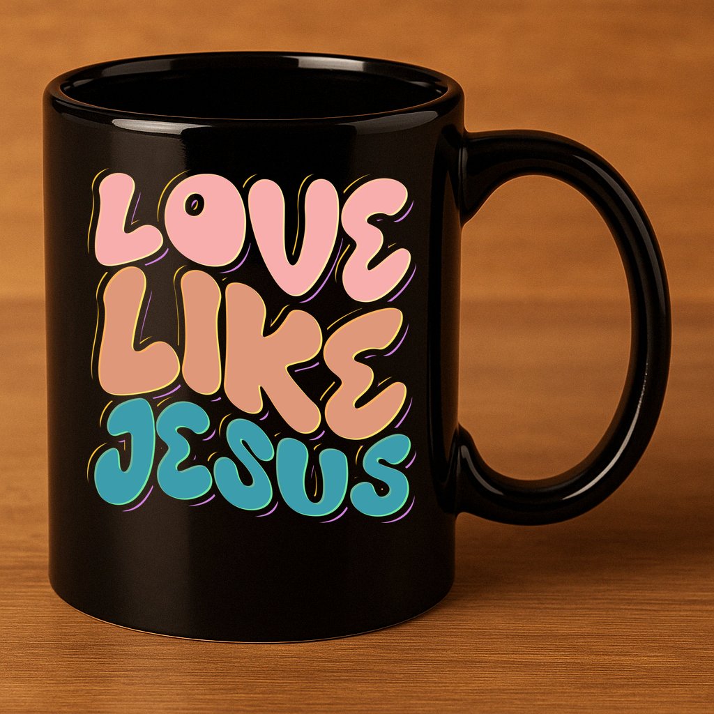Love Like Jesus 11oz C Handle Ceramic Mug