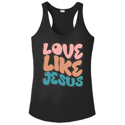 Love Like Jesus Ladies PosiCharge Competitor Racerback Tank