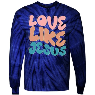 Love Like Jesus Tie-Dye Long Sleeve Shirt