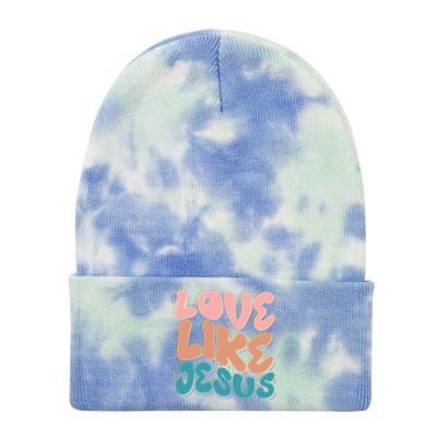 Love Like Jesus Tie Dye 12in Knit Beanie