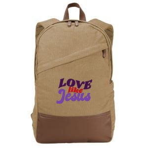 Love Like Jesus Retro Cotton Canvas Backpack