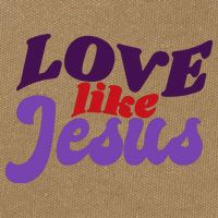 Love Like Jesus Retro Cotton Canvas Backpack
