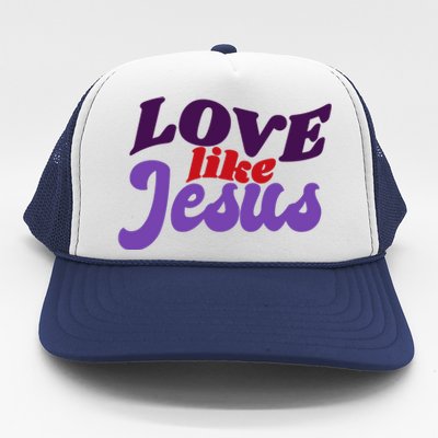 Love Like Jesus Retro Trucker Hat