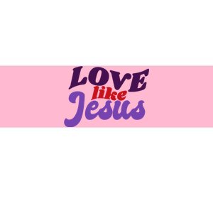 Love Like Jesus Retro Bumper Sticker