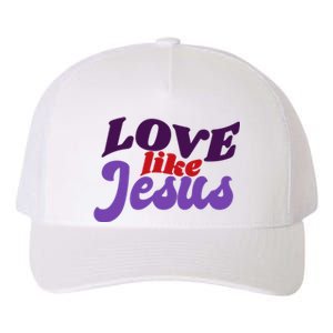 Love Like Jesus Retro Yupoong Adult 5-Panel Trucker Hat