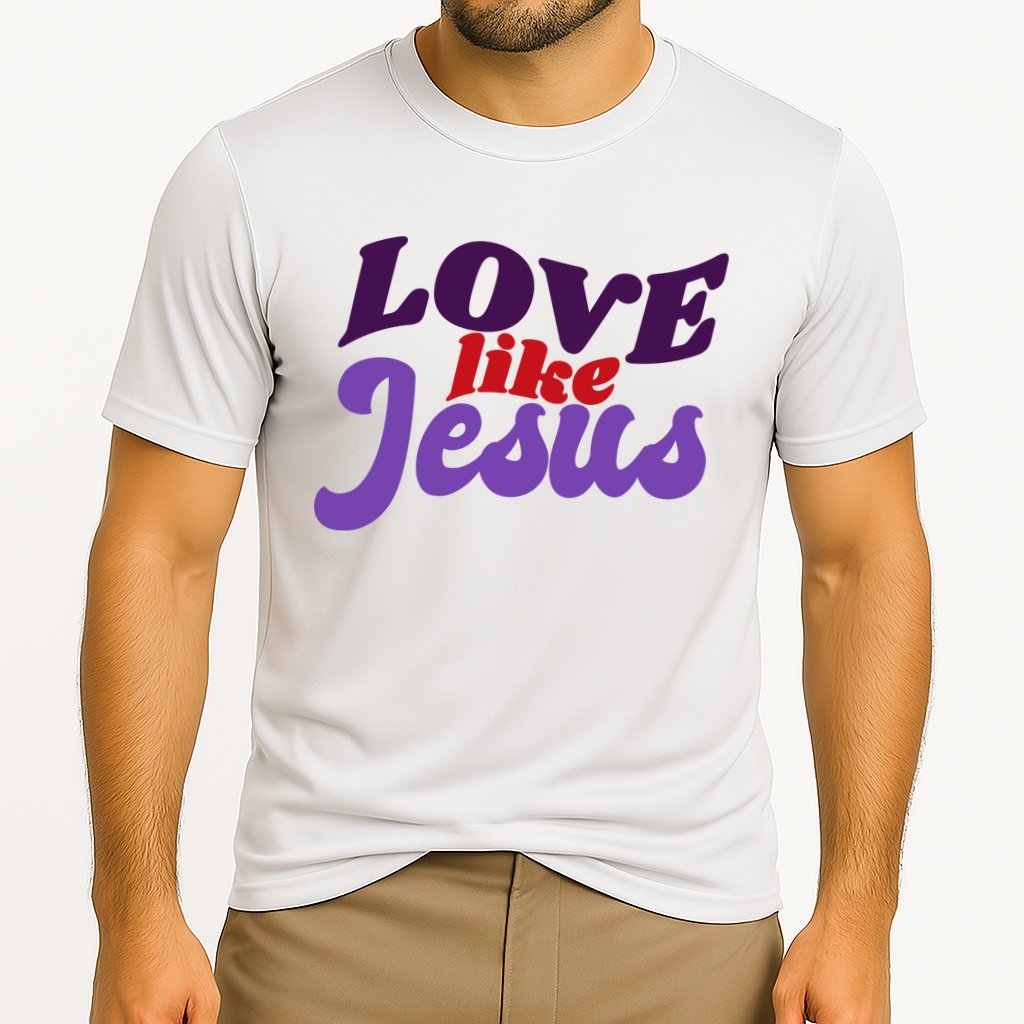 Love Like Jesus Retro Cooling Performance Crew T-Shirt