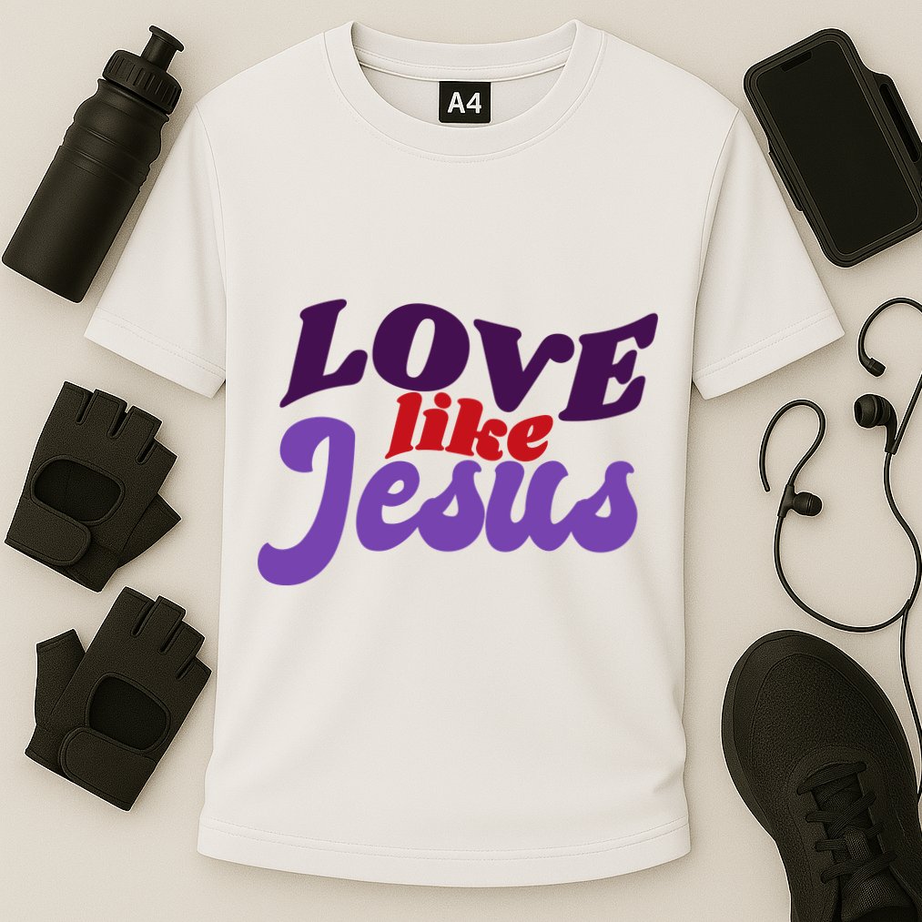 Love Like Jesus Retro Cooling Performance Crew T-Shirt