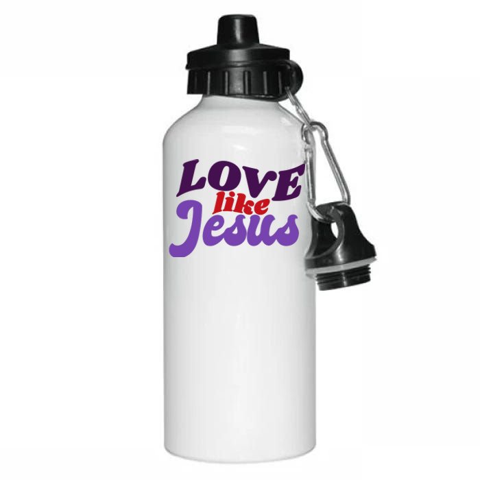 Love Like Jesus Retro Aluminum Water Bottle