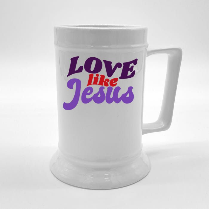 Love Like Jesus Retro Beer Stein