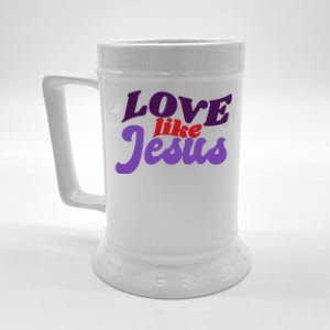 Love Like Jesus Retro Beer Stein