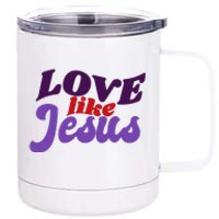 Love Like Jesus Retro 12 oz Stainless Steel Tumbler Cup