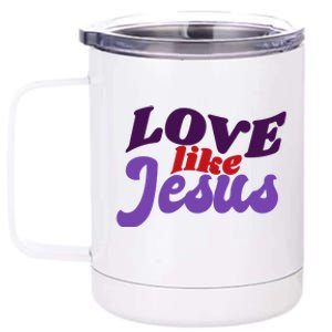 Love Like Jesus Retro 12 oz Stainless Steel Tumbler Cup