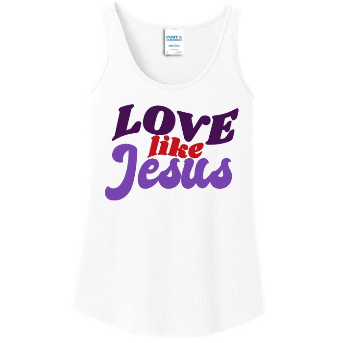 Love Like Jesus Retro Ladies Essential Tank