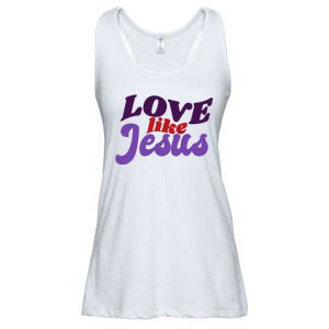 Love Like Jesus Retro Ladies Essential Flowy Tank