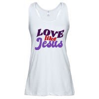 Love Like Jesus Retro Ladies Essential Flowy Tank