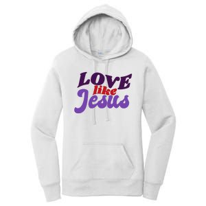 Love Like Jesus Retro Women's Pullover Hoodie