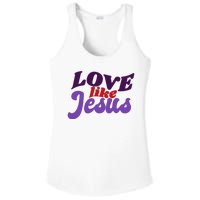 Love Like Jesus Retro Ladies PosiCharge Competitor Racerback Tank