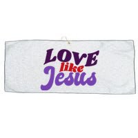 Love Like Jesus Retro Large Microfiber Waffle Golf Towel