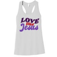 Love Like Jesus Retro Women's Racerback Tank