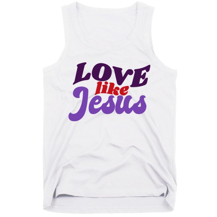 Love Like Jesus Retro Tank Top