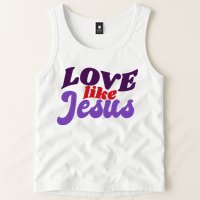 Love Like Jesus Retro Tank Top