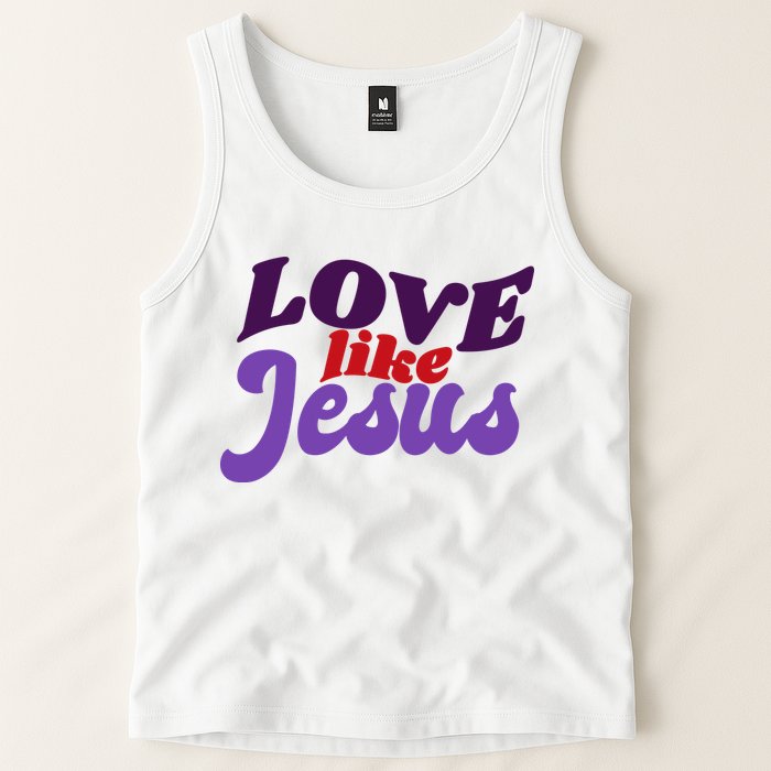 Love Like Jesus Retro Tank Top
